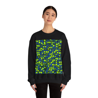 boostlete-mile-by-mile-pattern-dotted-geometric-0071 — Unisex Heavy Blend Crewneck Sweatshirt (Gildan)