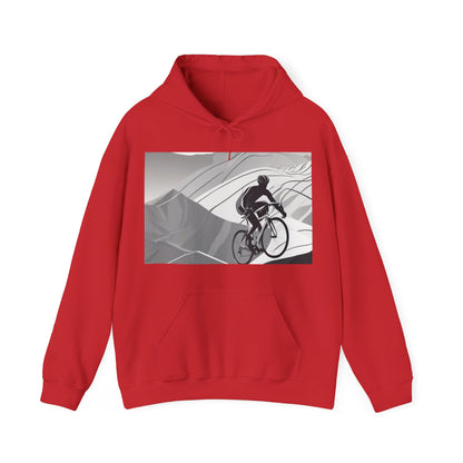 boostlete-recovery-progress-scene-cyclist-motion-vector-0808 — Unisex Heavy Blend Hoodie (G18500)