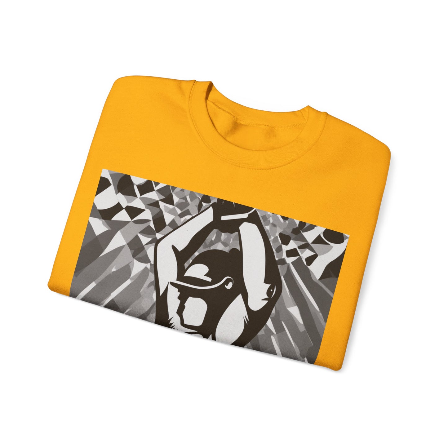 boostlete-iron-intent-scene-kettlebell-grainy-modern-0276 — Unisex Heavy Blend Crewneck Sweatshirt (Gildan)