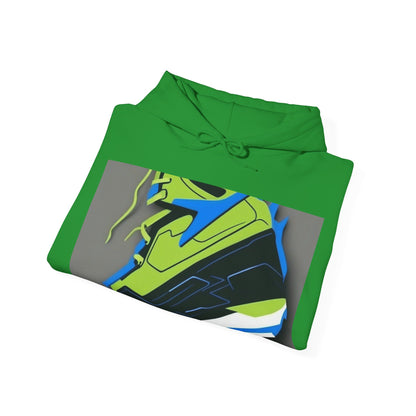 boostlete-quiet-power-icon-sneaker-duotone-paper-0066 — Unisex Heavy Blend Hooded Sweatshirt (Gildan)