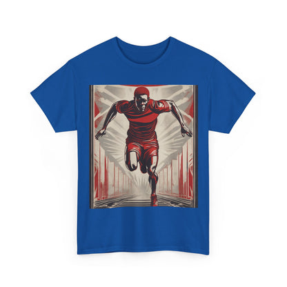 boostlete-am-crew-scene-sprinter-outline-athletic-0228 — Unisex Heavy Cotton Tee (Gildan 5000)