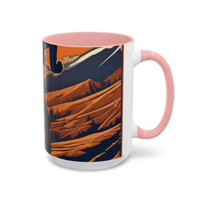 boostlete-iron-intent-scene-trail-3d-retro-0764 — Accent Mug 11/15oz