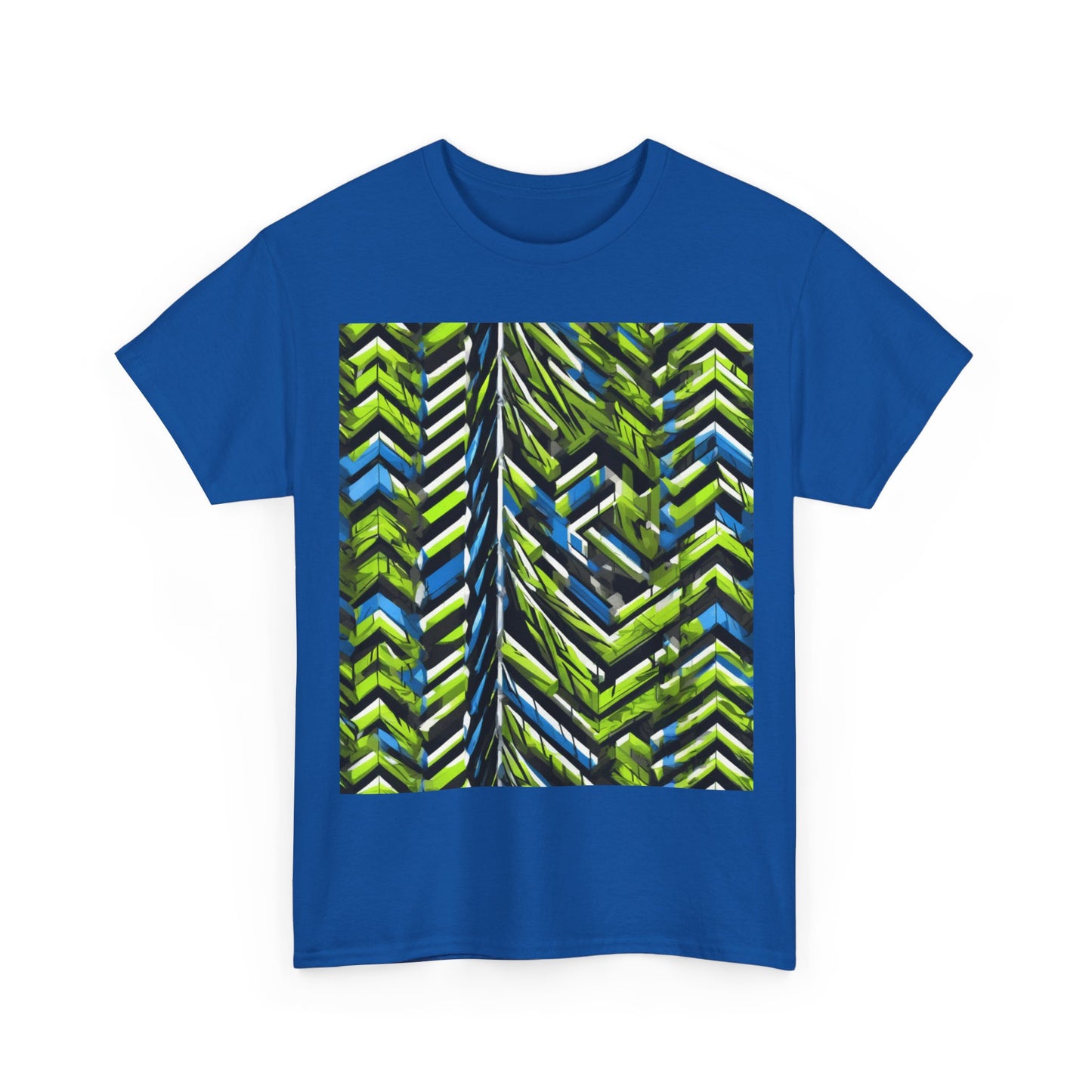 boostlete-rise-grind-pattern-chevron-isometric-0195 — Unisex Heavy Cotton Tee (Gildan 5000)