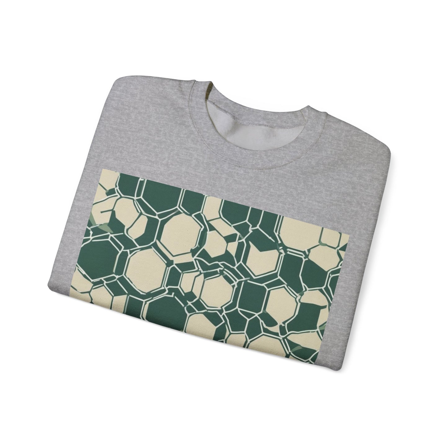 boostlete-iron-intent-pattern-hex-blueprint-0271 — Unisex Heavy Blend Crewneck Sweatshirt (Gildan)