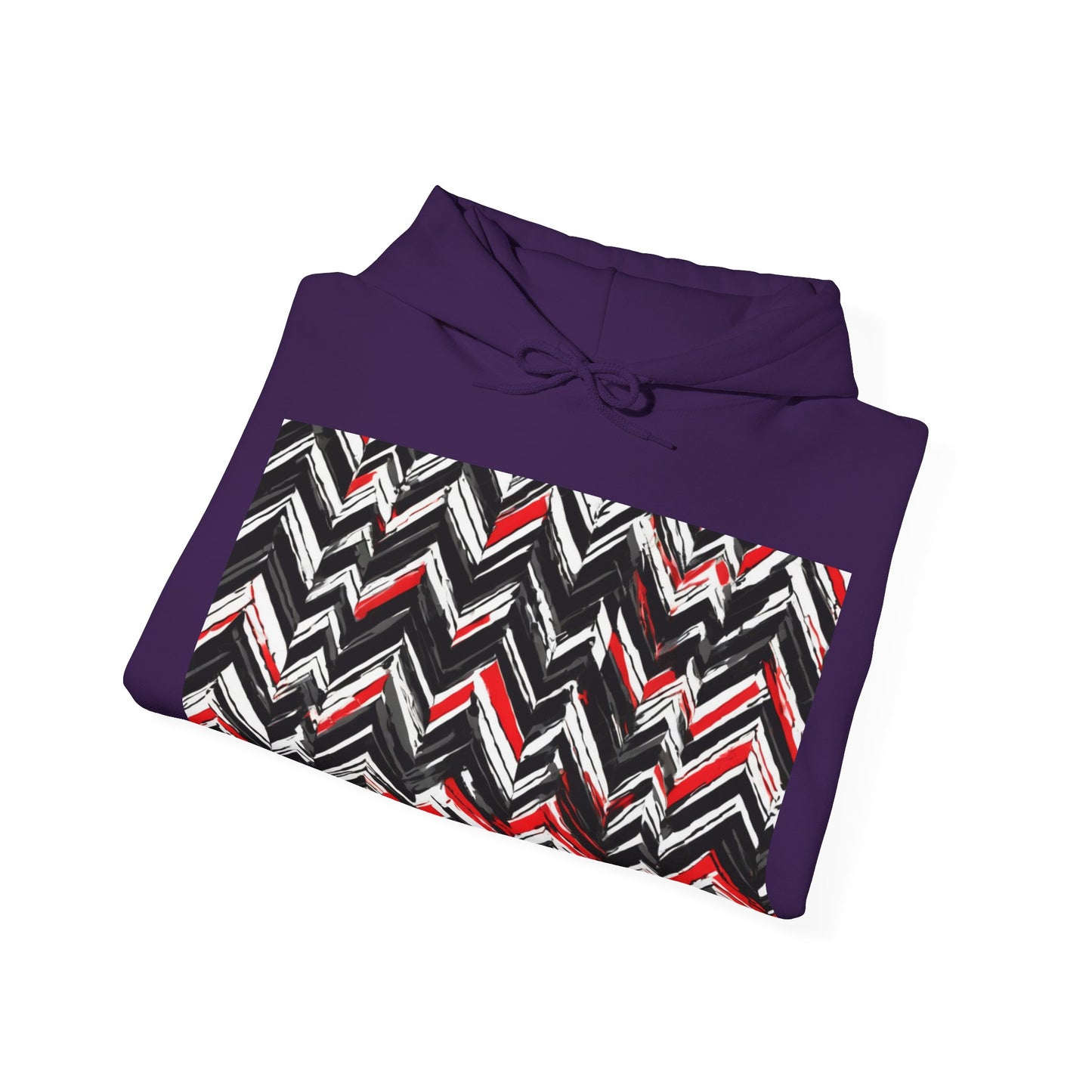 boostlete-am-crew-pattern-chevron-geometric-0659 — Unisex Heavy Blend Hoodie (G18500)
