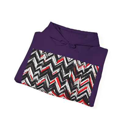 boostlete-am-crew-pattern-chevron-geometric-0659 — Unisex Heavy Blend Hoodie (G18500)