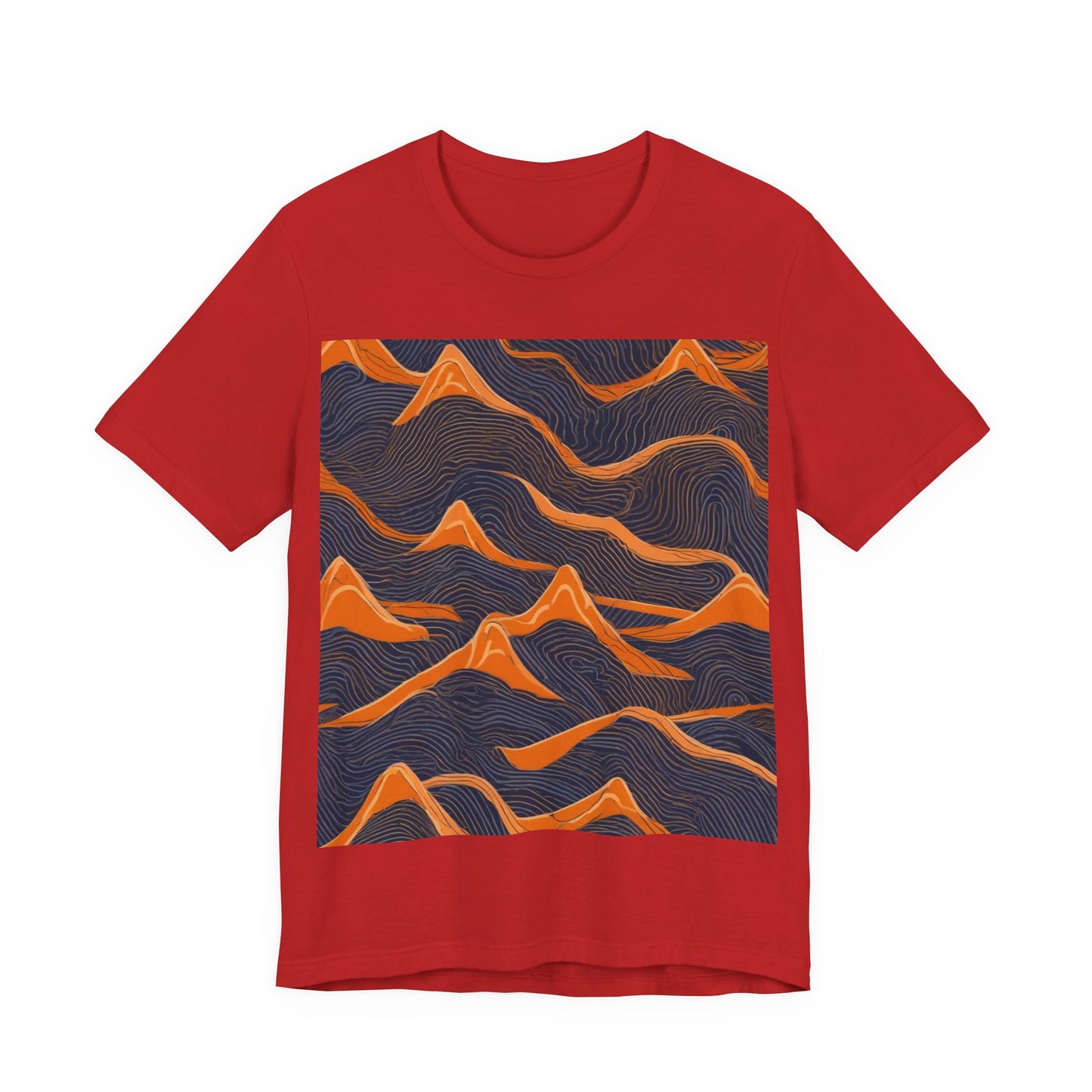 boostlete-boost-mode-pattern-topographic-engraved-0035 — Unisex Jersey Short Sleeve (B+C 3001)