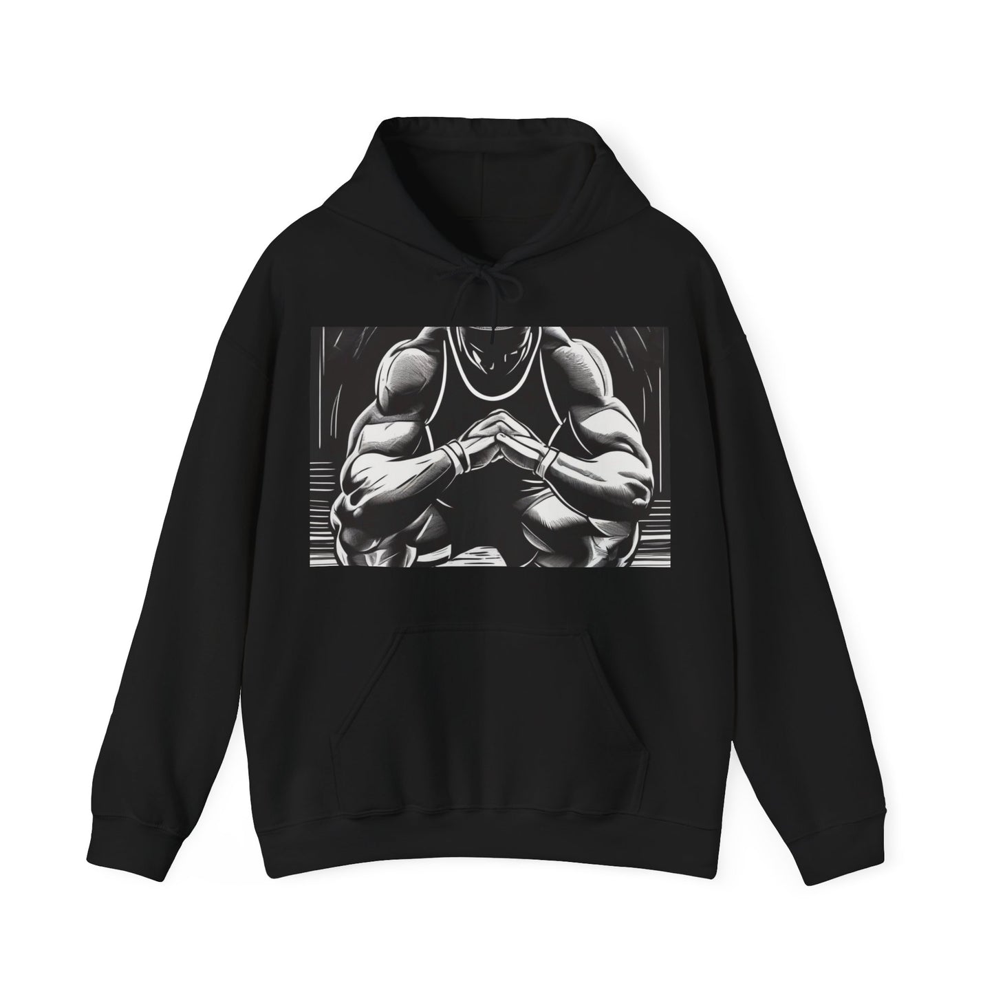 boostlete-pr-season-scene-athlete-outline-athletic-0144 — Unisex Heavy Blend Hooded Sweatshirt (Gildan)