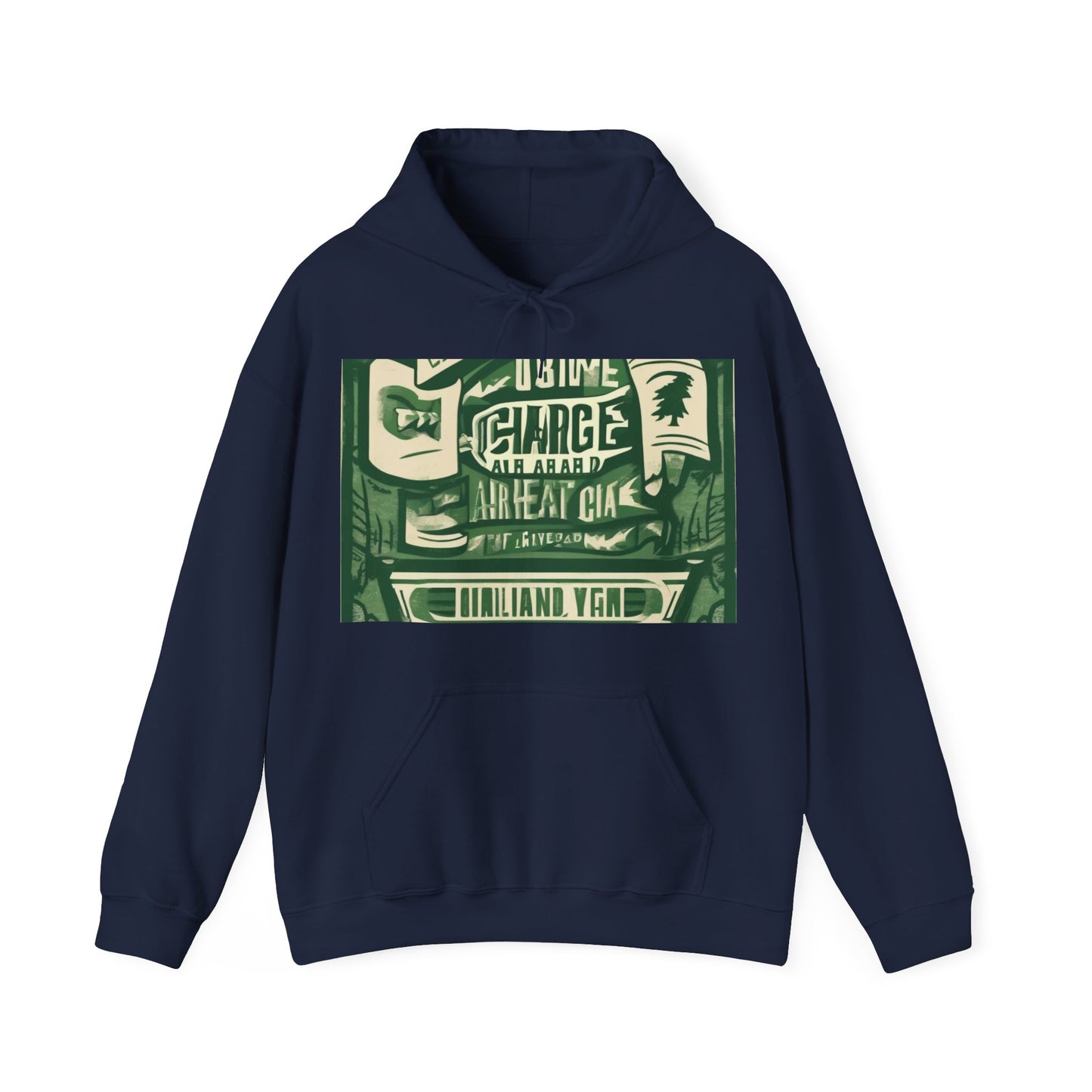 boostlete-am-crew-type-charge-ahead-banner-paper-0965 — Unisex Heavy Blend Hoodie (G18500)