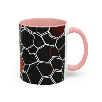 boostlete-quiet-power-pattern-hex-vector-0039 — Accent Mug 11/15oz
