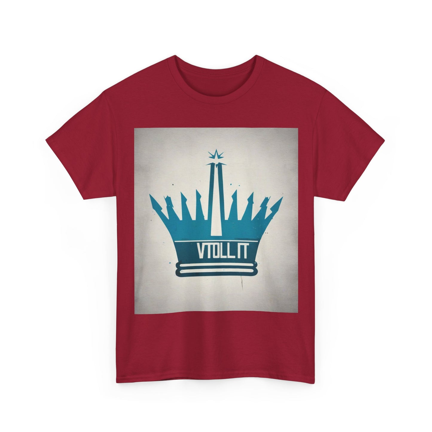 boostlete-am-crew-icon-crown-matte-industrial-0058 — Unisex Heavy Cotton Tee (Gildan 5000)