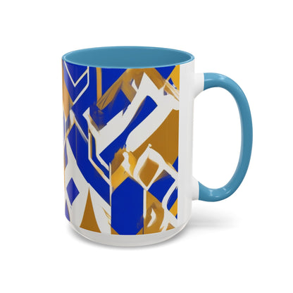 boostlete-field-day-icon-flame-glitch-geometric-0090 — Accent Mug 11oz/15oz