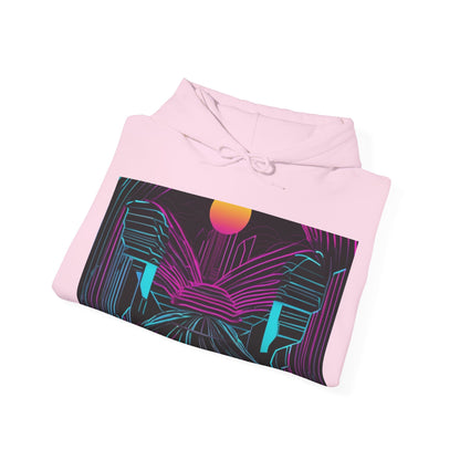 boostlete-rise-grind-icon-sunrise-motion-paper-0962 — Unisex Heavy Blend Hoodie (G18500)