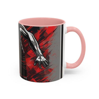 boostlete-field-day-scene-sprinter-glitch-badge-0284 — Accent Mug 11oz/15oz