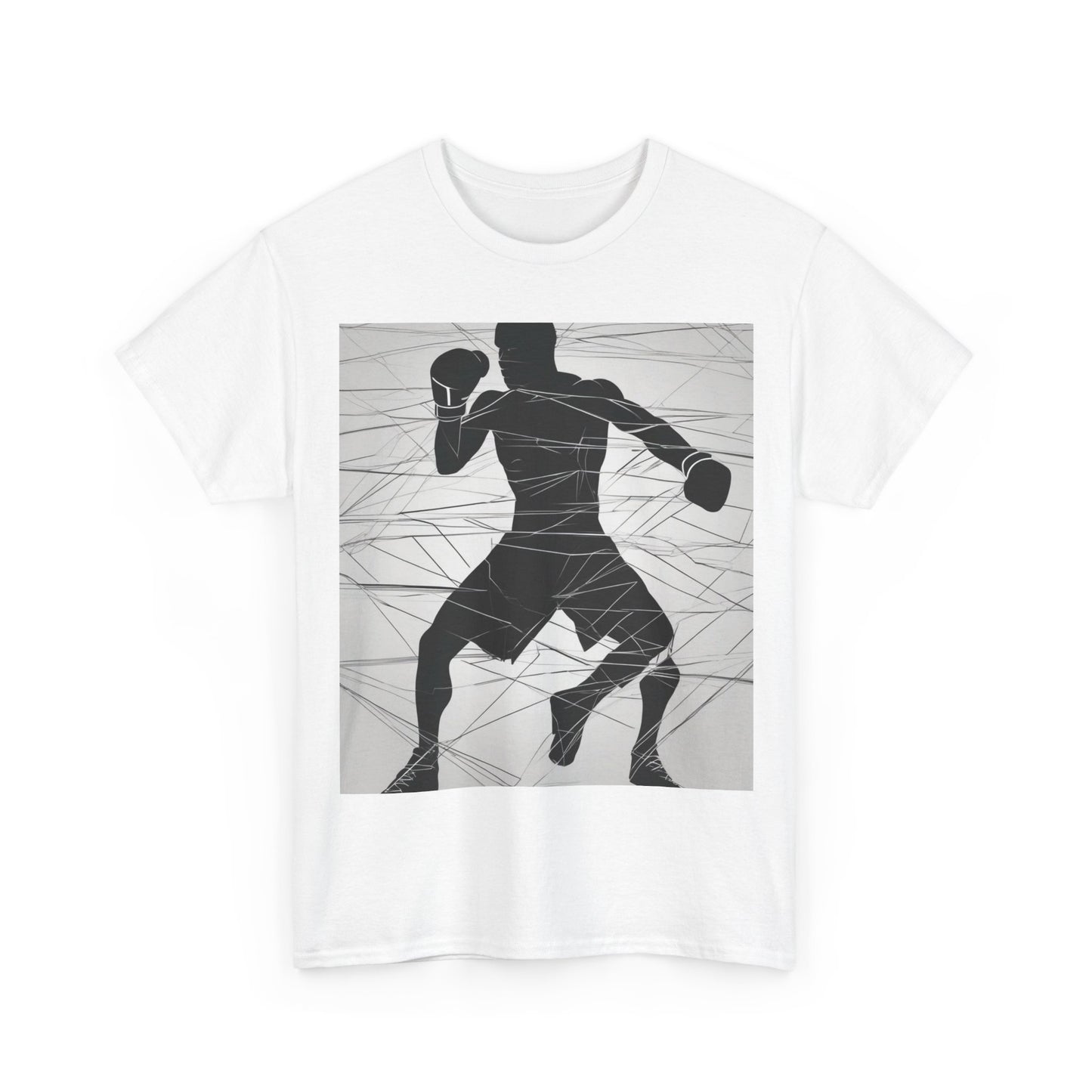 boostlete-mile-by-mile-scene-boxer-motion-geometric-0028 — Unisex Heavy Cotton Tee (Gildan 5000)