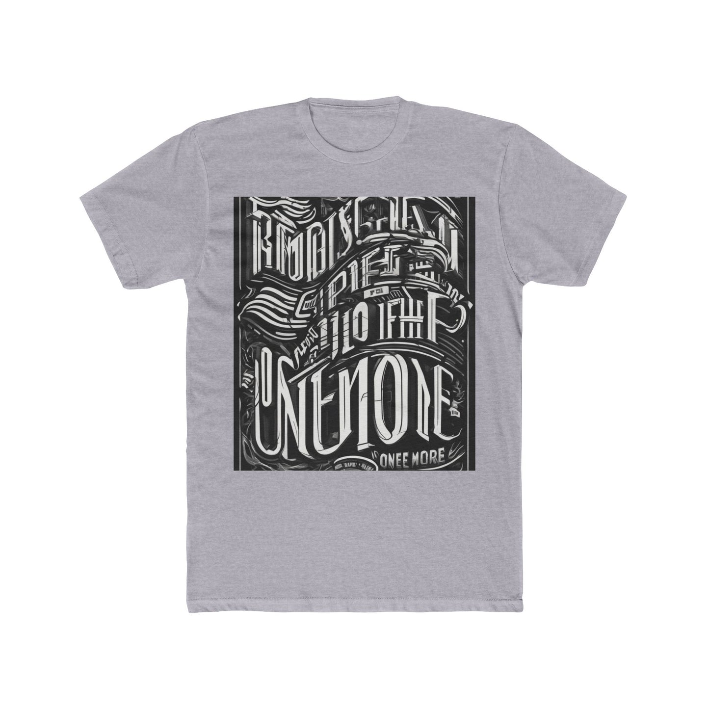 boostlete-mile-by-mile-type-one-more-split-line-art-0001 — Unisex Cotton Crew Tee (NL 3600)