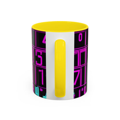 boostlete-iron-intent-pattern-plate-number-retro-0227 — Accent Mug 11oz/15oz