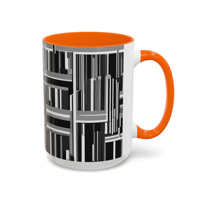 boostlete-recovery-progress-pattern-barcode-isometric-1023 — Accent Mug 11/15oz