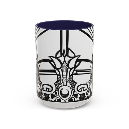 boostlete-quiet-power-icon-crown-outline-badge-0130 — Accent Mug 11oz/15oz