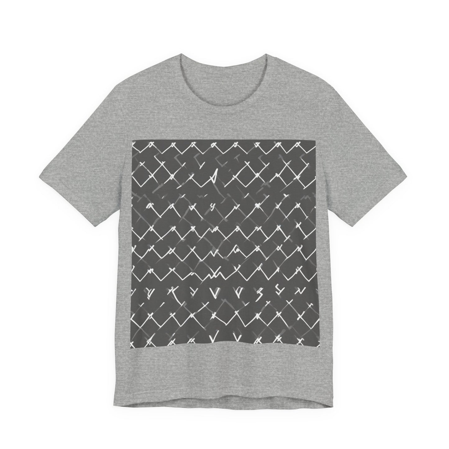 boostlete-am-crew-pattern-ekg-bold-0047 — Unisex Jersey Short Sleeve (B+C 3001)