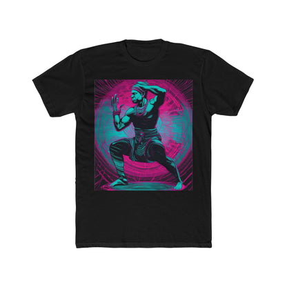 boostlete-rise-grind-scene-yogi-motion-line-art-0240 — Unisex Cotton Crew Tee (NL 3600)