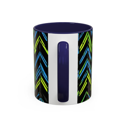 boostlete-mile-by-mile-pattern-chevron-monoline-0051 — Accent Mug 11oz/15oz