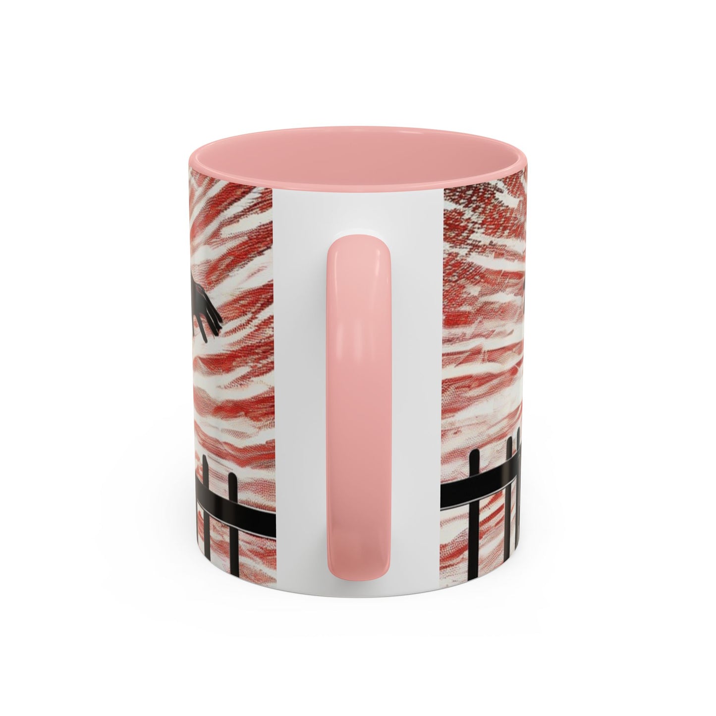 boostlete-recovery-progress-scene-hurdler-halftone-engraved-0212 — Accent Mug 11oz/15oz