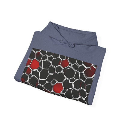 boostlete-quiet-power-pattern-hex-vector-0039 — Unisex Heavy Blend Hoodie (G18500)