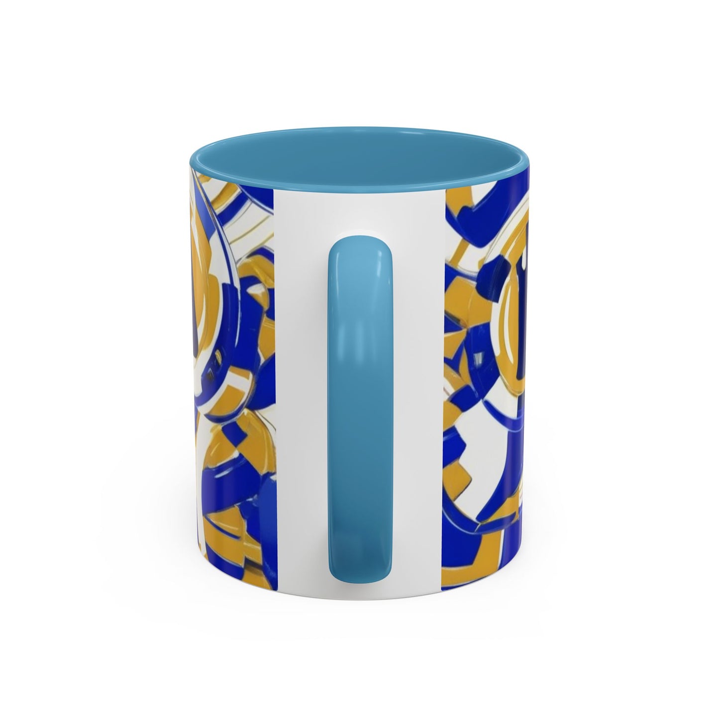 boostlete-field-day-icon-barbell-grainy-line-art-0906 — Accent Mug 11/15oz