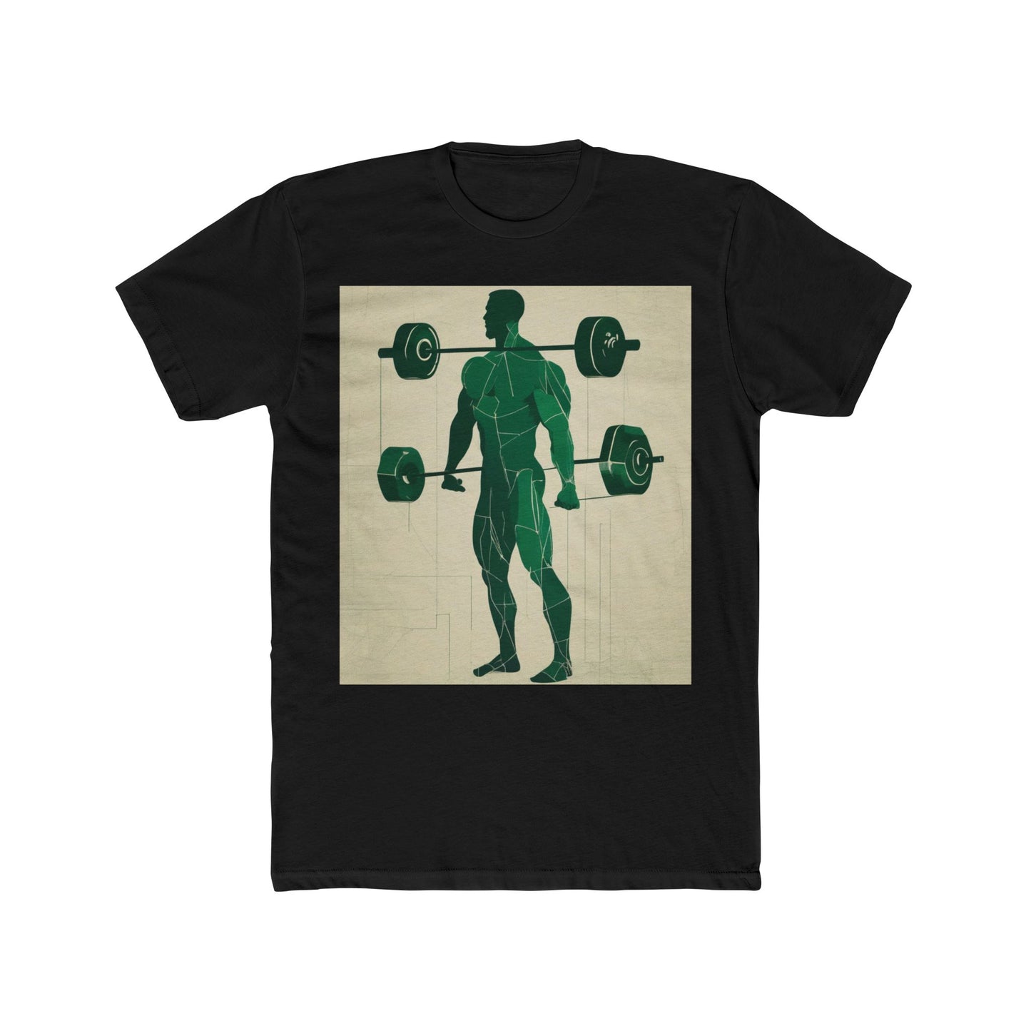 boostlete-boost-mode-scene-deadlift-glitch-blueprint-0044 — Unisex Cotton Crew Tee (NL 3600)