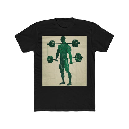 boostlete-boost-mode-scene-deadlift-glitch-blueprint-0044 — Unisex Cotton Crew Tee (NL 3600)