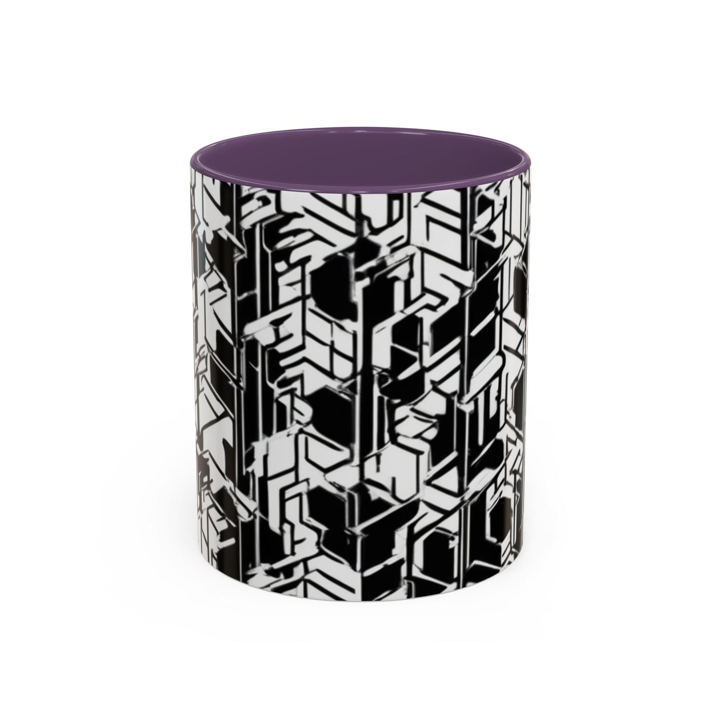 boostlete-field-day-pattern-micro-blueprint-0927 — Accent Mug 11/15oz