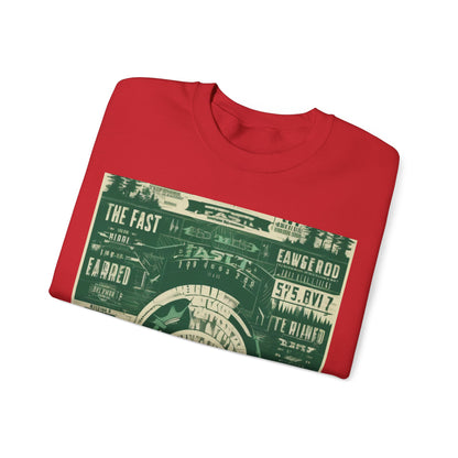 boostlete-mile-by-mile-type-fast-is-earned-big-blueprint-0041 — Unisex Heavy Blend Crewneck Sweatshirt (Gildan)