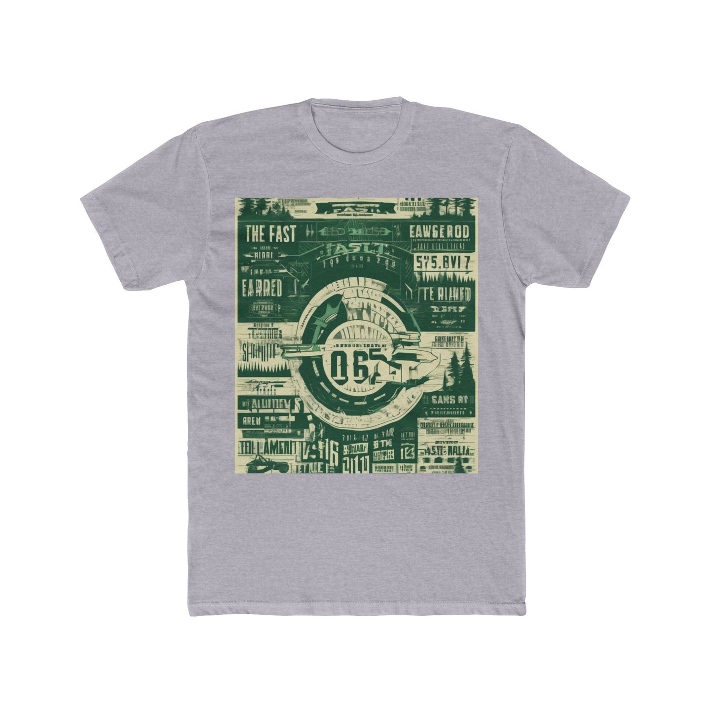 boostlete-mile-by-mile-type-fast-is-earned-big-blueprint-0041 — Unisex Cotton Crew Tee (NL 3600)