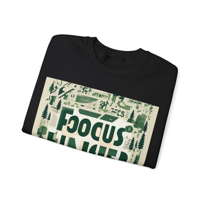 boostlete-boost-mode-type-focus-finish-banner-modern-0113 — Unisex Heavy Blend Crewneck Sweatshirt (Gildan)