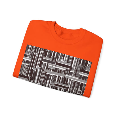 boostlete-recovery-progress-pattern-barcode-isometric-1023 — Unisex Heavy Blend Crewneck (G18000)