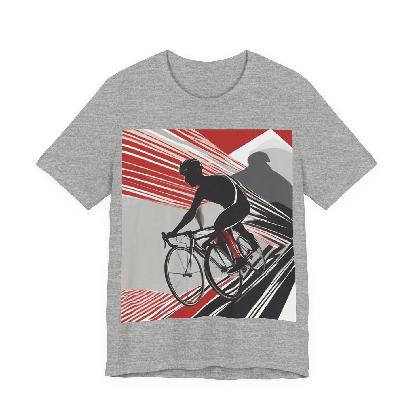 boostlete-boost-mode-scene-cyclist-speed-geometric-0208 — Unisex Jersey Short Sleeve (B+C 3001)