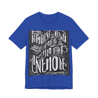 boostlete-mile-by-mile-type-one-more-split-line-art-0001 — Unisex Jersey Short Sleeve (B+C 3001)