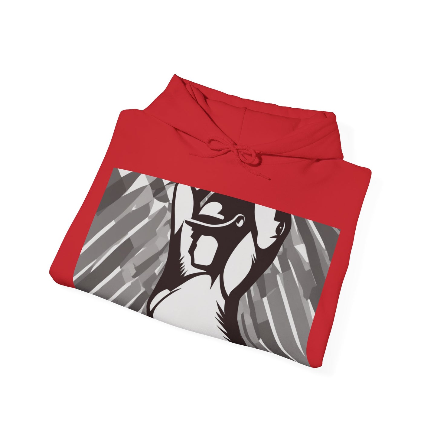 boostlete-iron-intent-scene-kettlebell-grainy-modern-0276 — Unisex Heavy Blend Hooded Sweatshirt (Gildan)