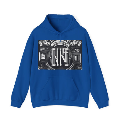 boostlete-am-crew-type-lift-the-standard-banner-engraved-0665 — Unisex Heavy Blend Hoodie (G18500)