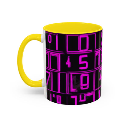boostlete-iron-intent-pattern-plate-number-retro-0227 — Accent Mug 11oz/15oz