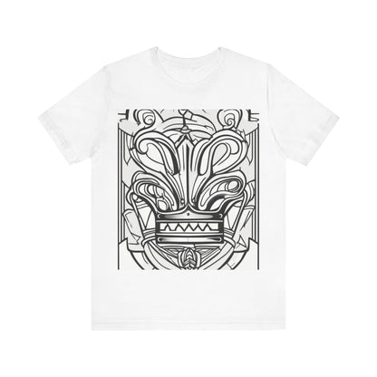 boostlete-boost-mode-icon-crown-offset-line-art-0190 — Unisex Jersey Short Sleeve (B+C 3001)