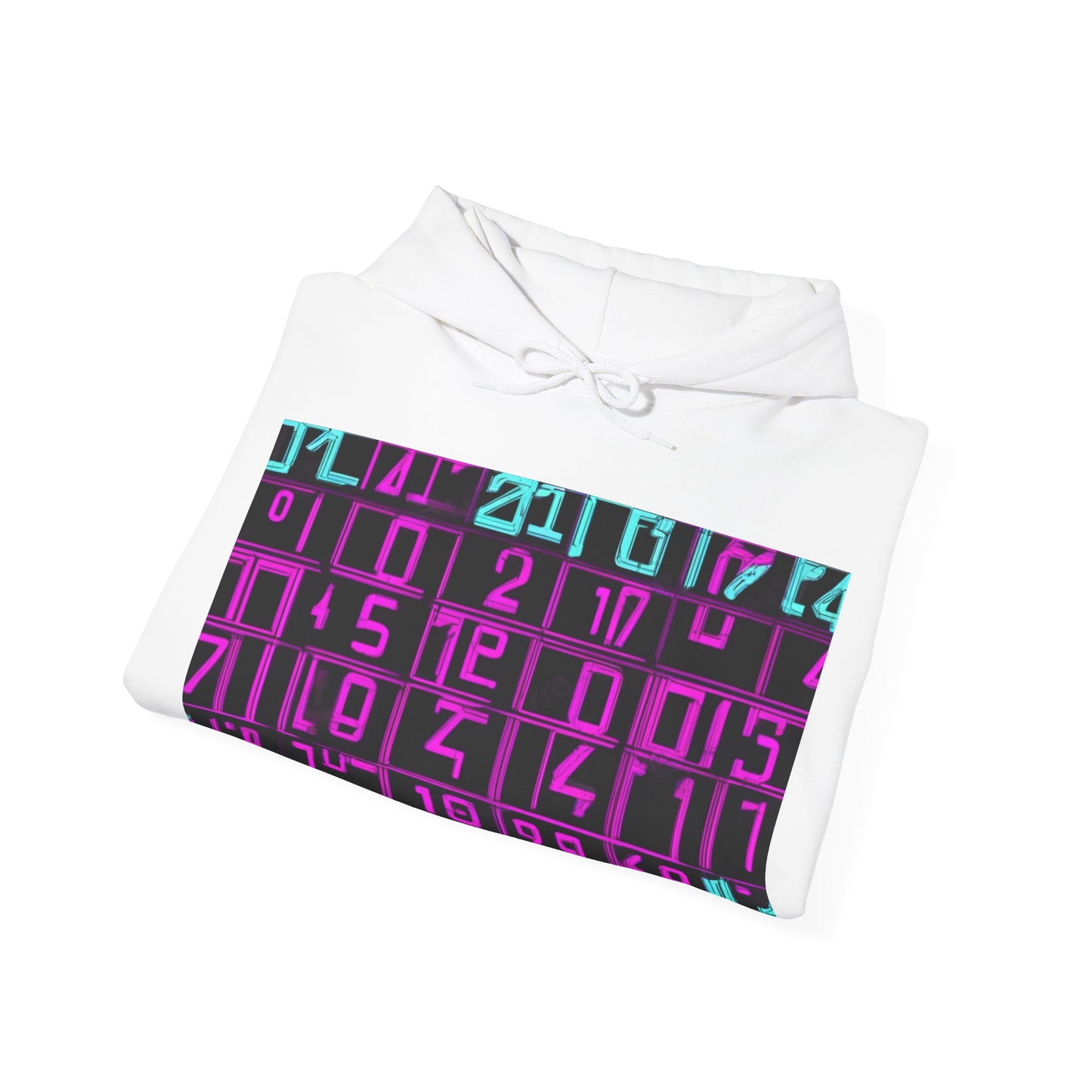 boostlete-iron-intent-pattern-plate-number-retro-0227 — Unisex Heavy Blend Hooded Sweatshirt (Gildan)
