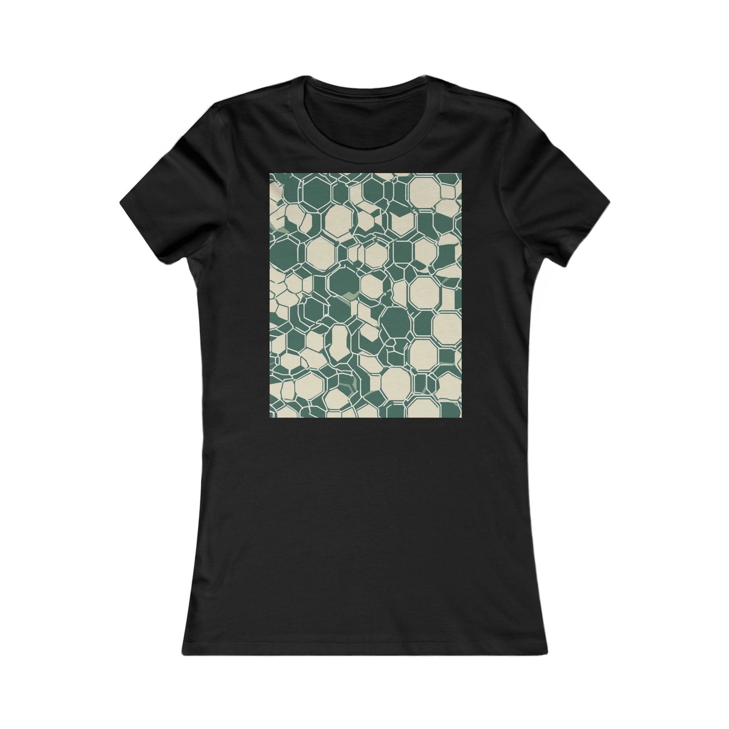 boostlete-iron-intent-pattern-hex-blueprint-0271 — Women's Favorite Tee (B+C 6004)