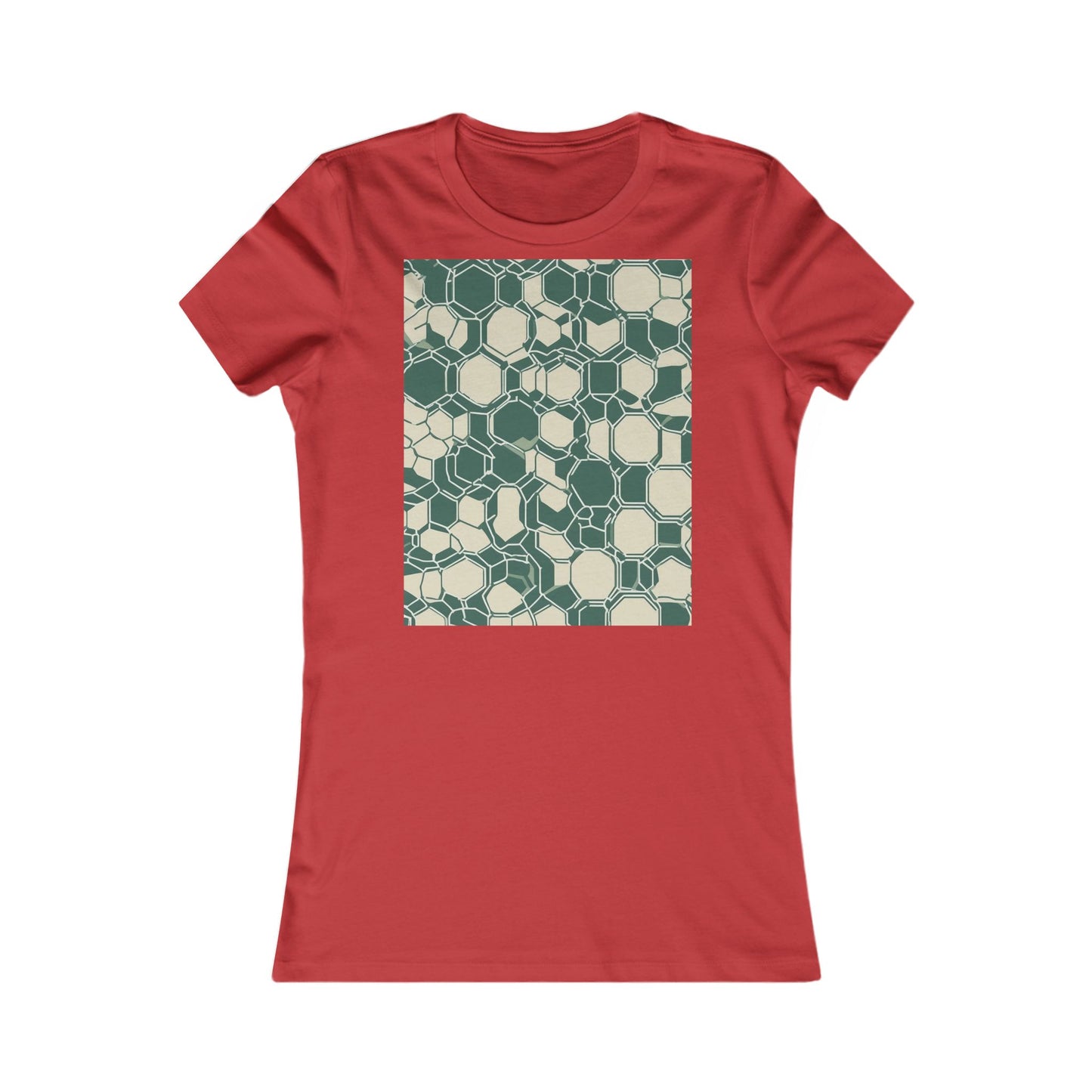 boostlete-iron-intent-pattern-hex-blueprint-0271 — Women's Favorite Tee (B+C 6004)