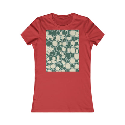 boostlete-iron-intent-pattern-hex-blueprint-0271 — Women's Favorite Tee (B+C 6004)