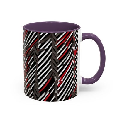 boostlete-field-day-pattern-diagonal-paper-0287 — Accent Mug 11oz/15oz