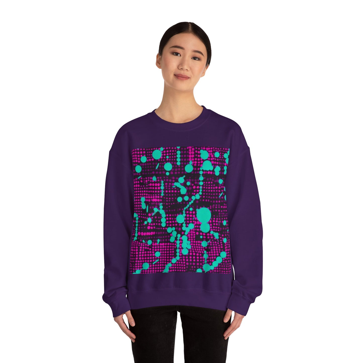 boostlete-pr-season-pattern-dotted-retro-0891 — Unisex Heavy Blend Crewneck (G18000)
