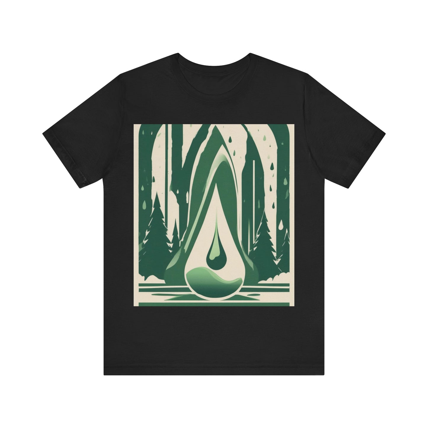 boostlete-quiet-power-icon-water-glitch-retro-0186 — Unisex Jersey Short Sleeve (B+C 3001)