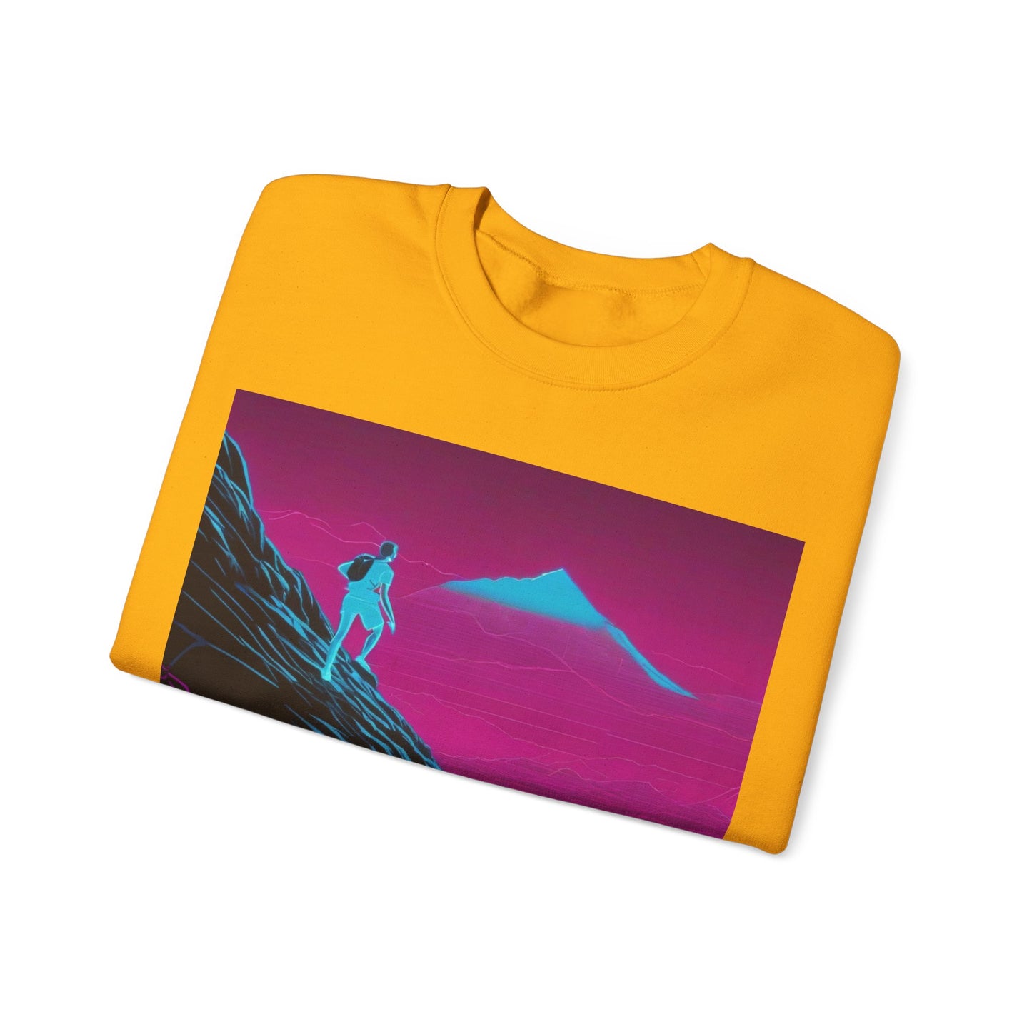 boostlete-boost-mode-scene-trail-neon-blueprint-0832 — Unisex Heavy Blend Crewneck (G18000)
